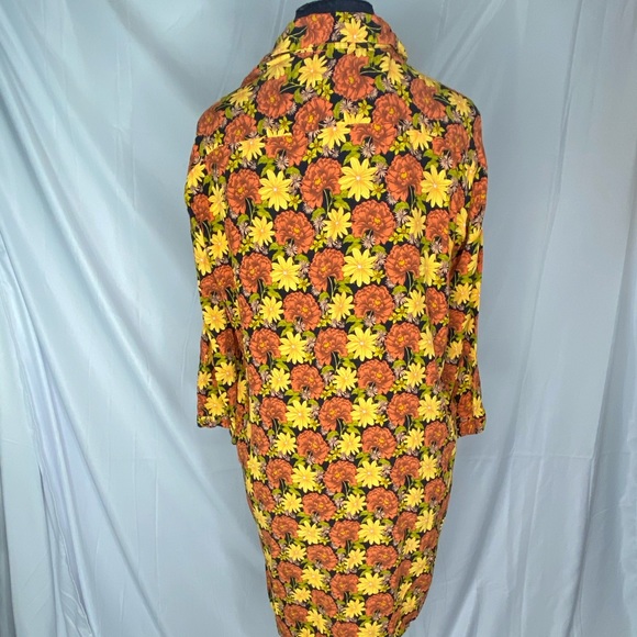 Topshop womens floral dress sleeved high low size4 - Picture 3 of 6